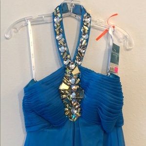 Blue prom dress